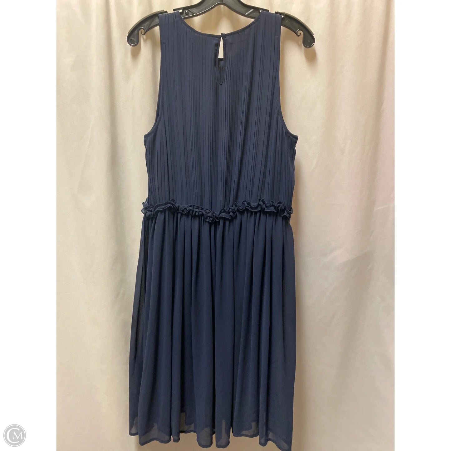 Dress Casual Midi By H&m In Navy, Size: L