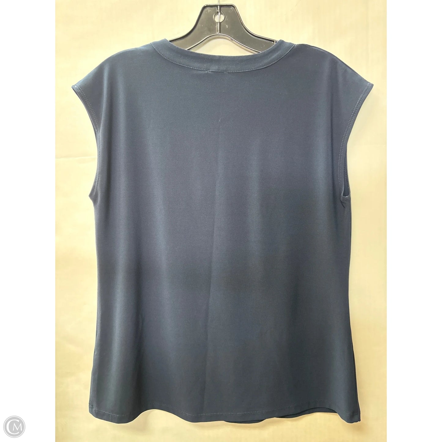 Top Sleeveless By Anne Klein In Navy, Size: S