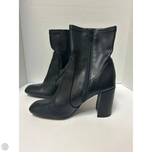 Boots Ankle Heels By Clothes Mentor In Black, Size: 8