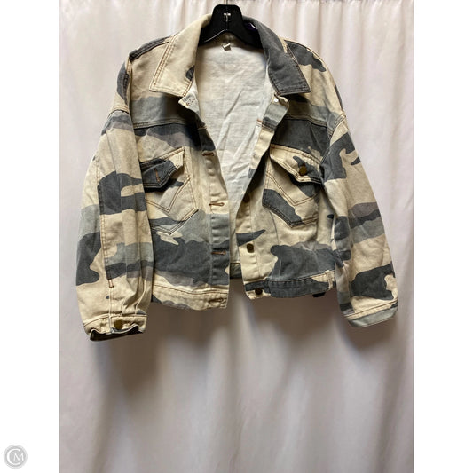 Jacket Denim By Easel In Grey Denim, Size: S