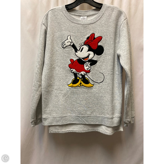 Sweatshirt Collar By Disney Store In Grey, Size: M