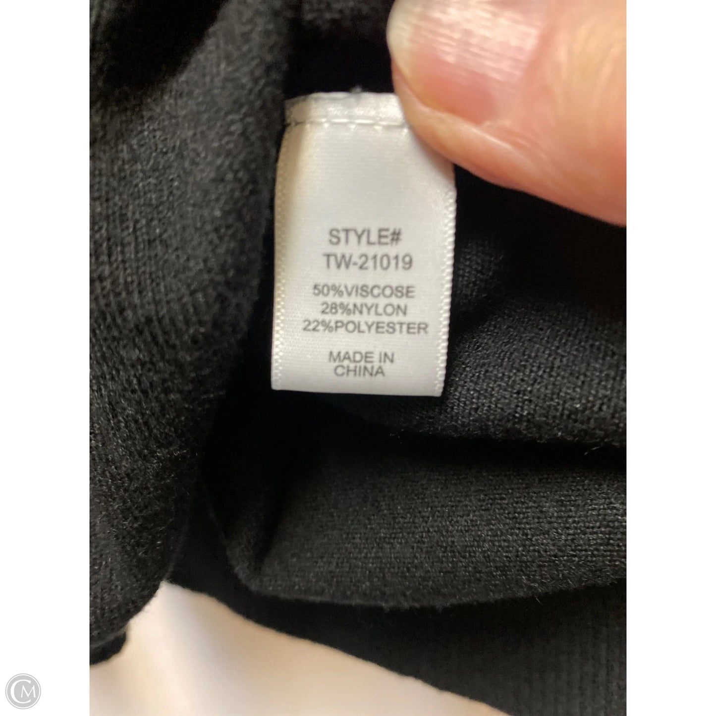 Sweater By Zenana Outfitters In Black, Size: S