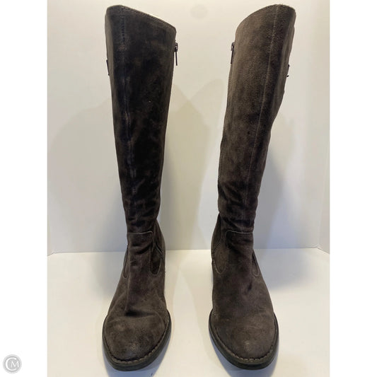Boots Knee Flats By Born In Grey, Size: 9.5