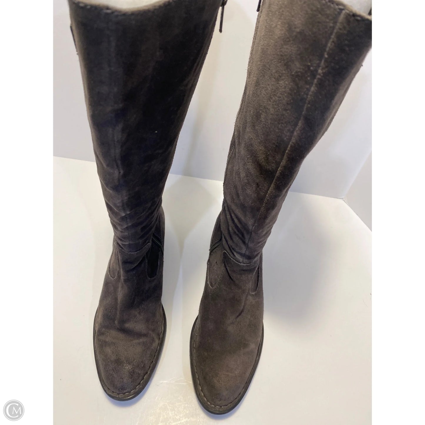 Boots Knee Flats By Born In Grey, Size: 9.5