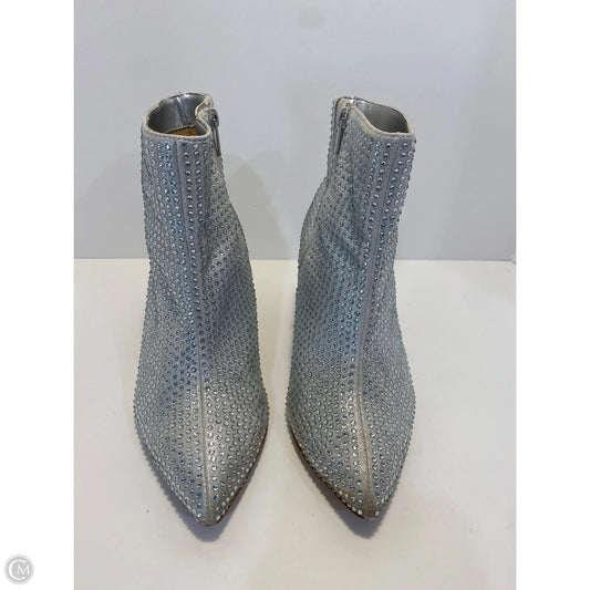 Boots Ankle Heels By Torrid In Silver, Size: 8.5