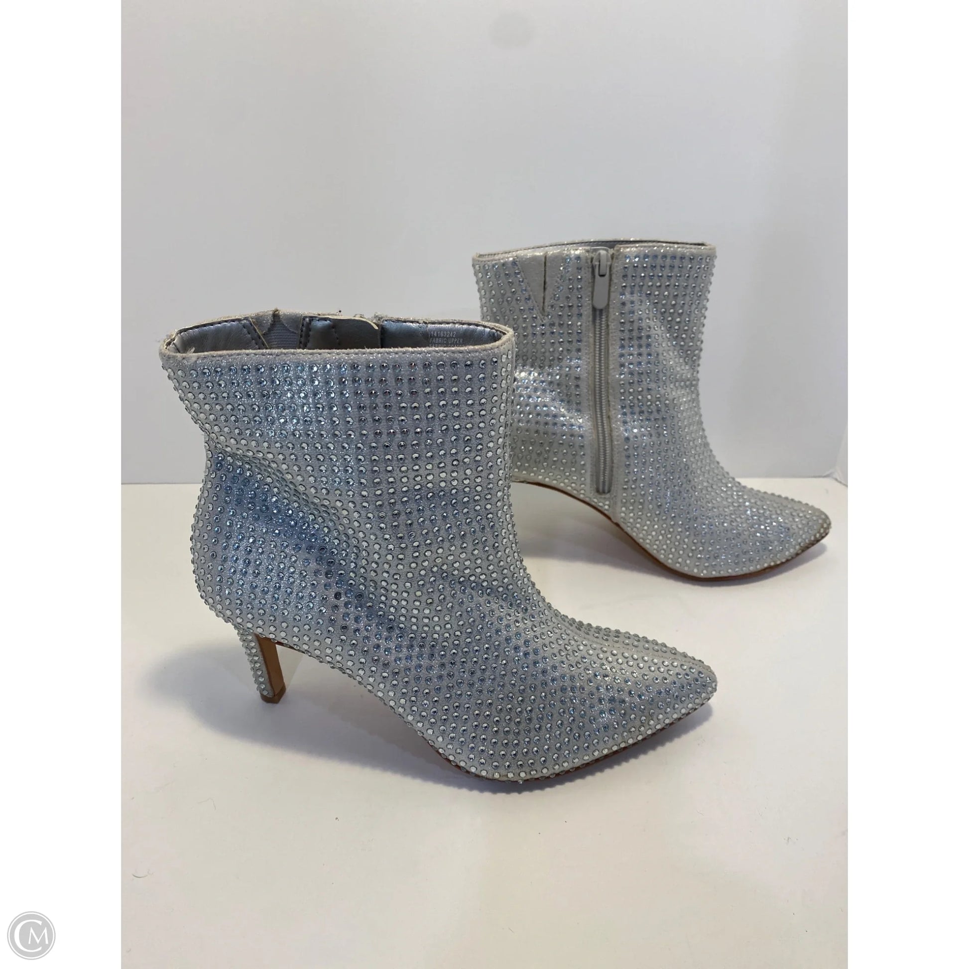 Boots Ankle Heels By Torrid In Silver, Size: – Clothes Mentor