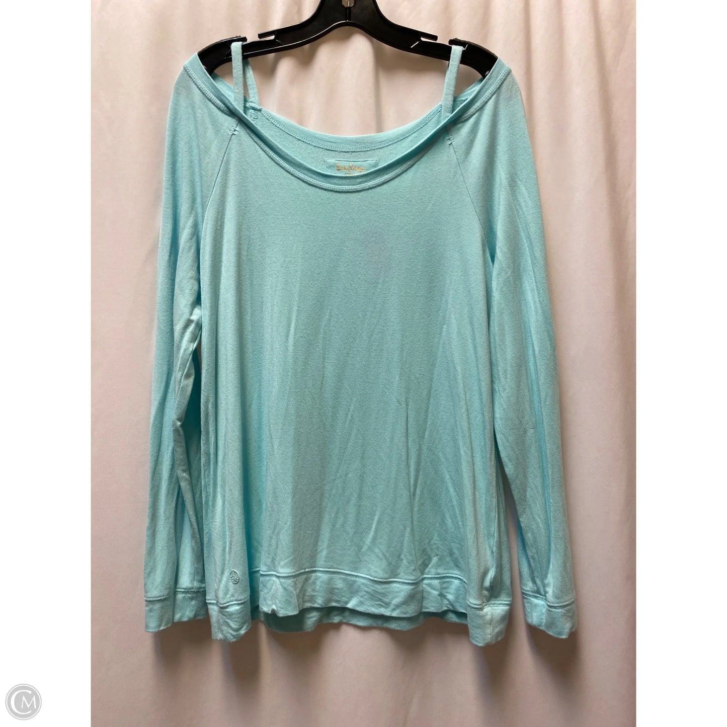 Top Long Sleeve Designer By Lilly Pulitzer In Blue, Size: L