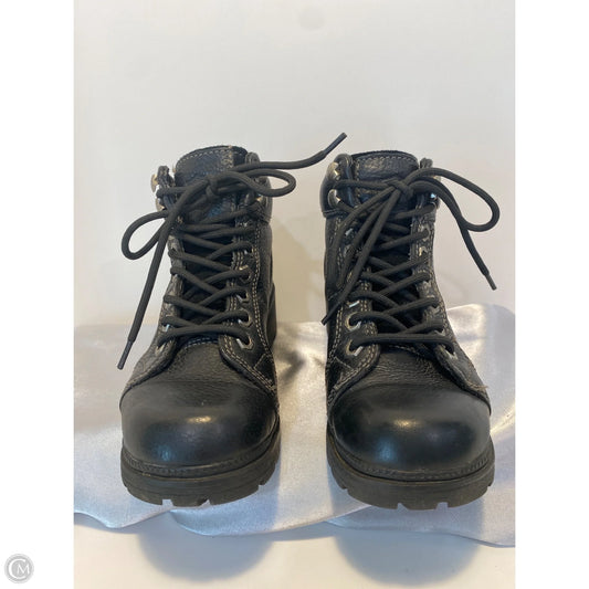 Boots Ankle Flats By Harley Davidson In Black, Size: 5.5