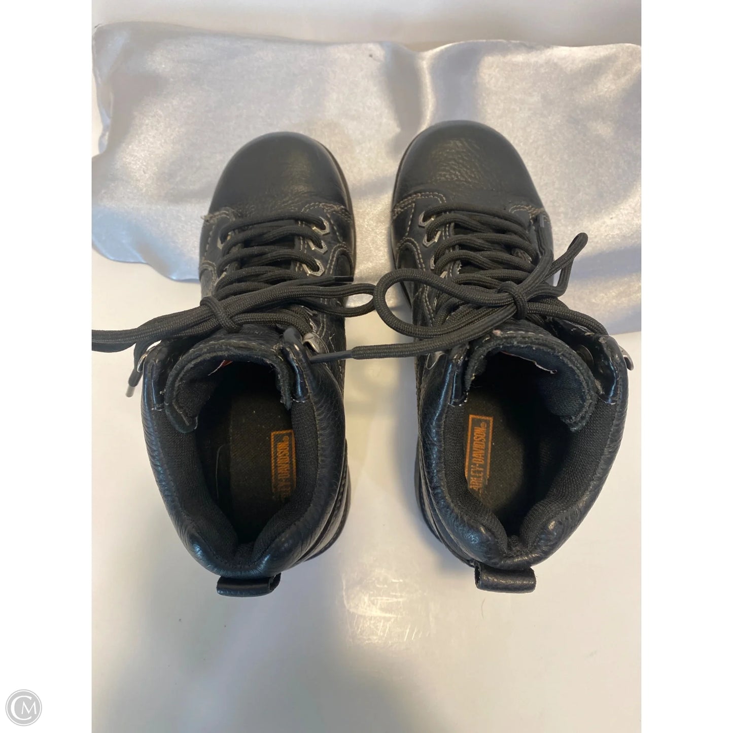 Boots Ankle Flats By Harley Davidson In Black, Size: 5.5