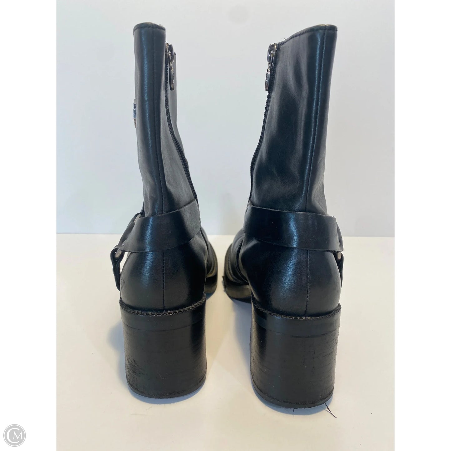 Boots Ankle Flats By Harley Davidson In Black, Size: 8