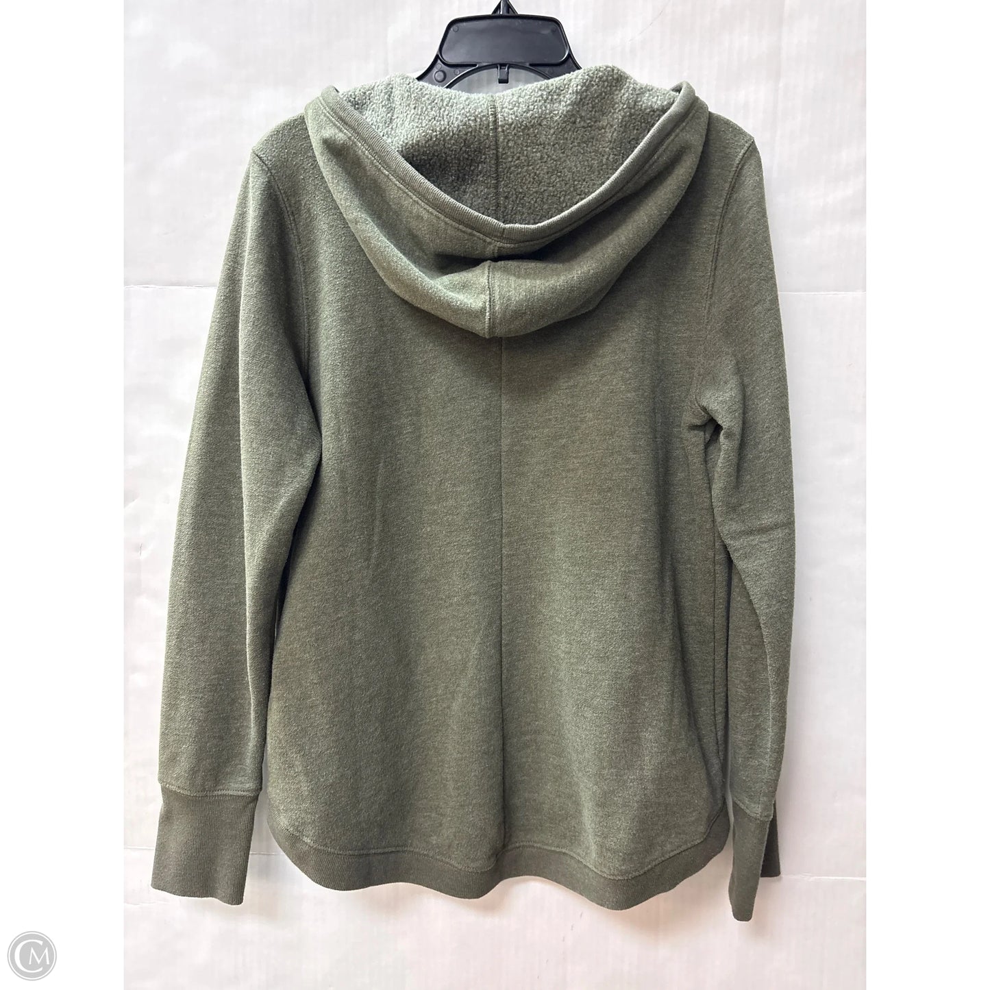 Athletic Sweatshirt Hoodie By Tek Gear In Green, Size: L