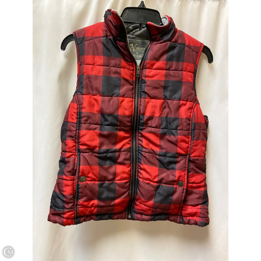 Vest Puffer & Quilted By Natural Reflections In Red, Size: M
