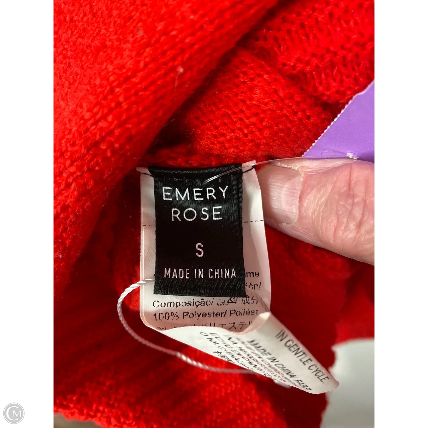 Dress Sweater By Clothes Mentor In Red, Size: S