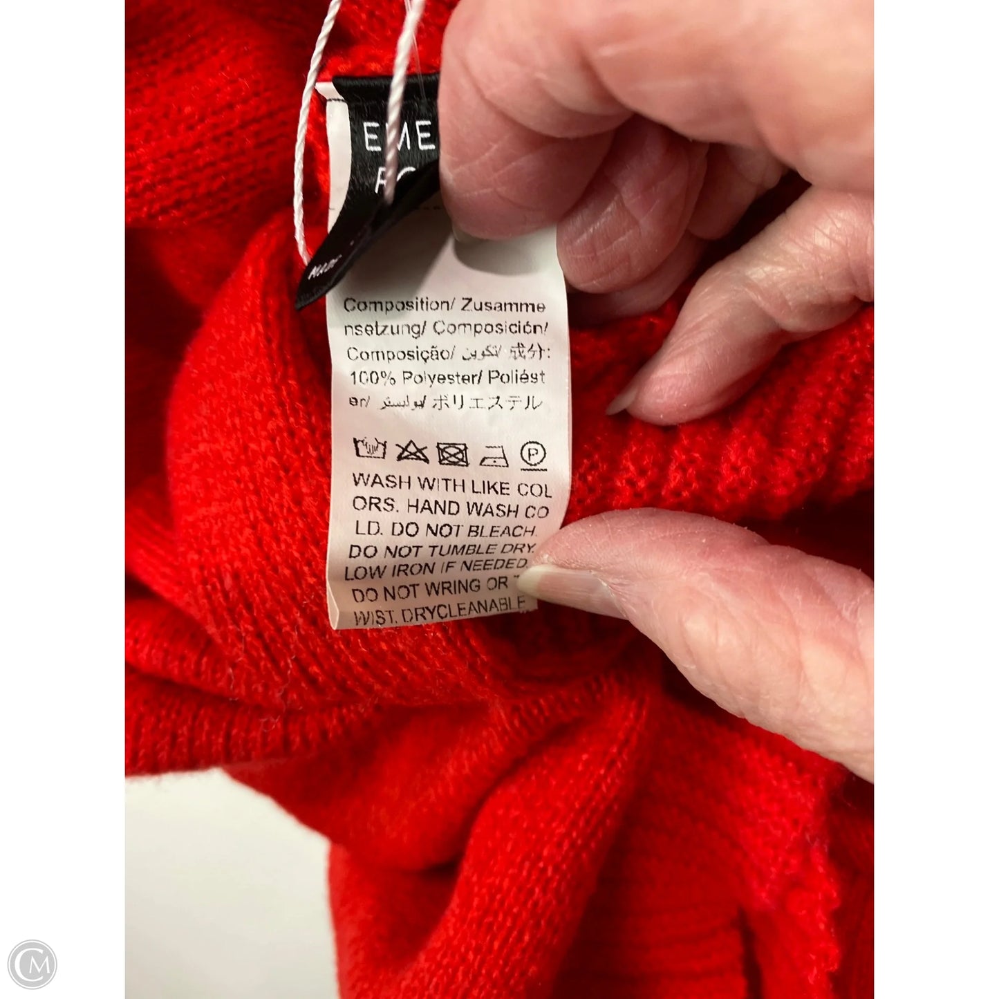 Dress Sweater By Clothes Mentor In Red, Size: S