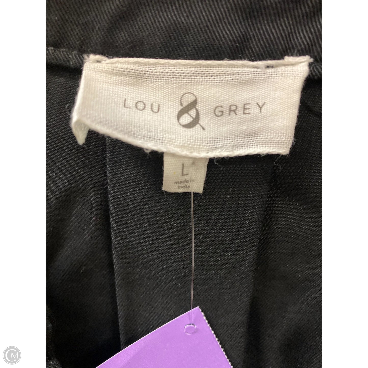 Top Long Sleeve By Lou And Grey In Black, Size: L