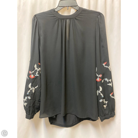 Top Long Sleeve By Loft In Black, Size: L