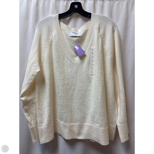 Sweater By Old Navy In Cream, Size: L
