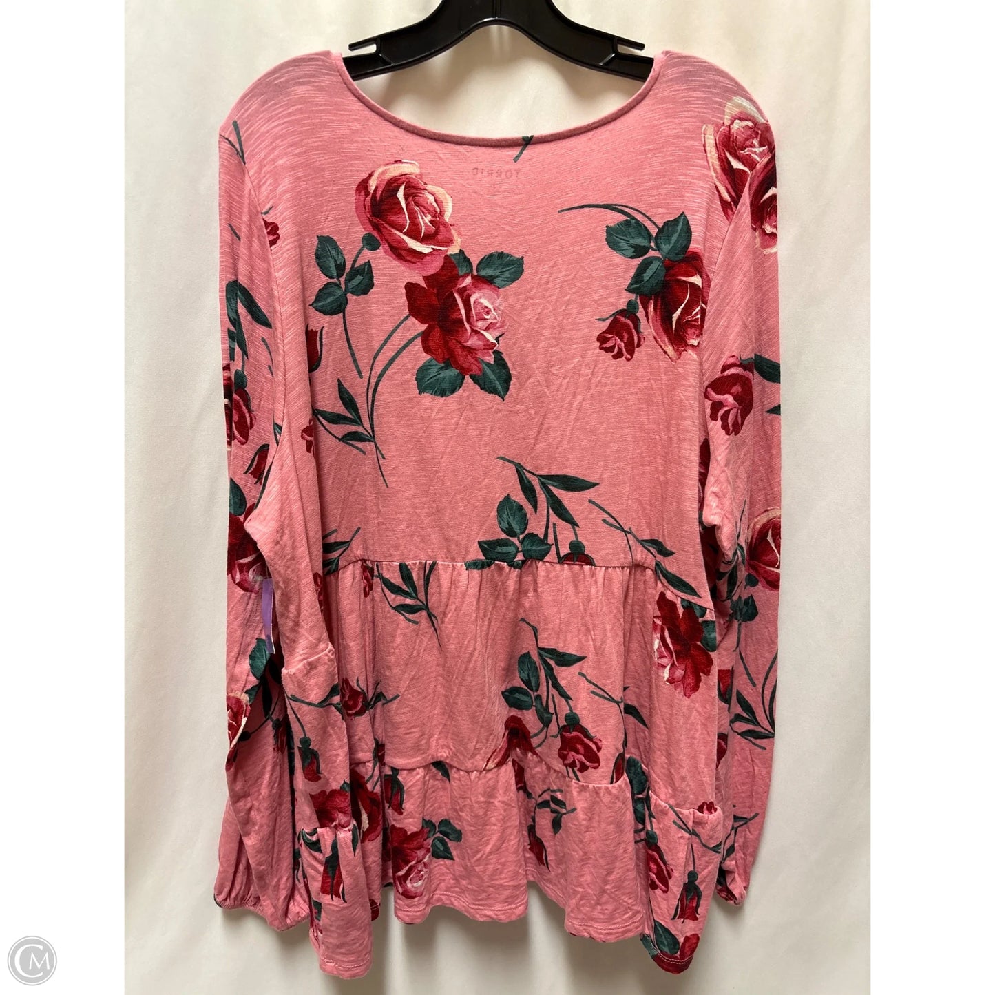 Top Long Sleeve By Torrid In Pink, Size: 3x