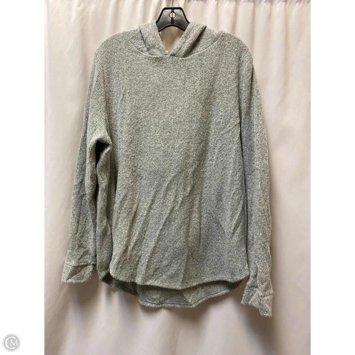 Sweatshirt Hoodie By Loft In Grey, Size: Xl