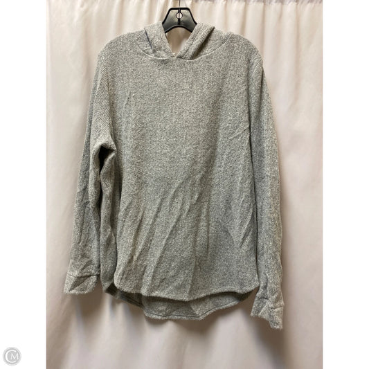 Sweatshirt Hoodie By Loft In Grey, Size: Xl