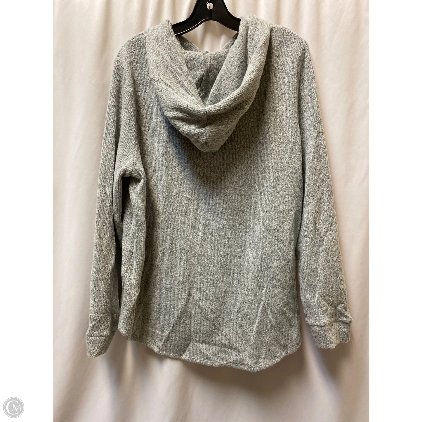 Sweatshirt Hoodie By Loft In Grey, Size: Xl