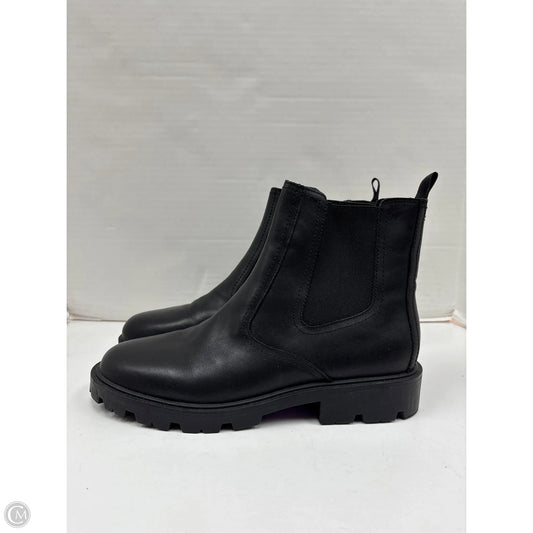 Boots Ankle Flats By Nine West In Black, Size: 10