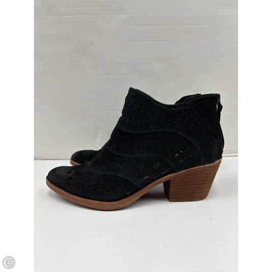 Boots Ankle Heels By Sofft In Black, Size: 10