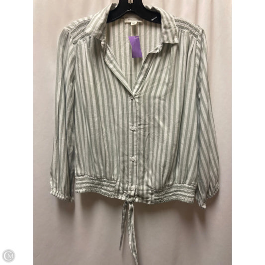 Top Long Sleeve By Beachlunchlounge In Green, Size: Xs