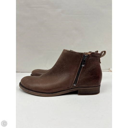 Boots Ankle Flats By Franco Sarto In Brown, Size: 8.5