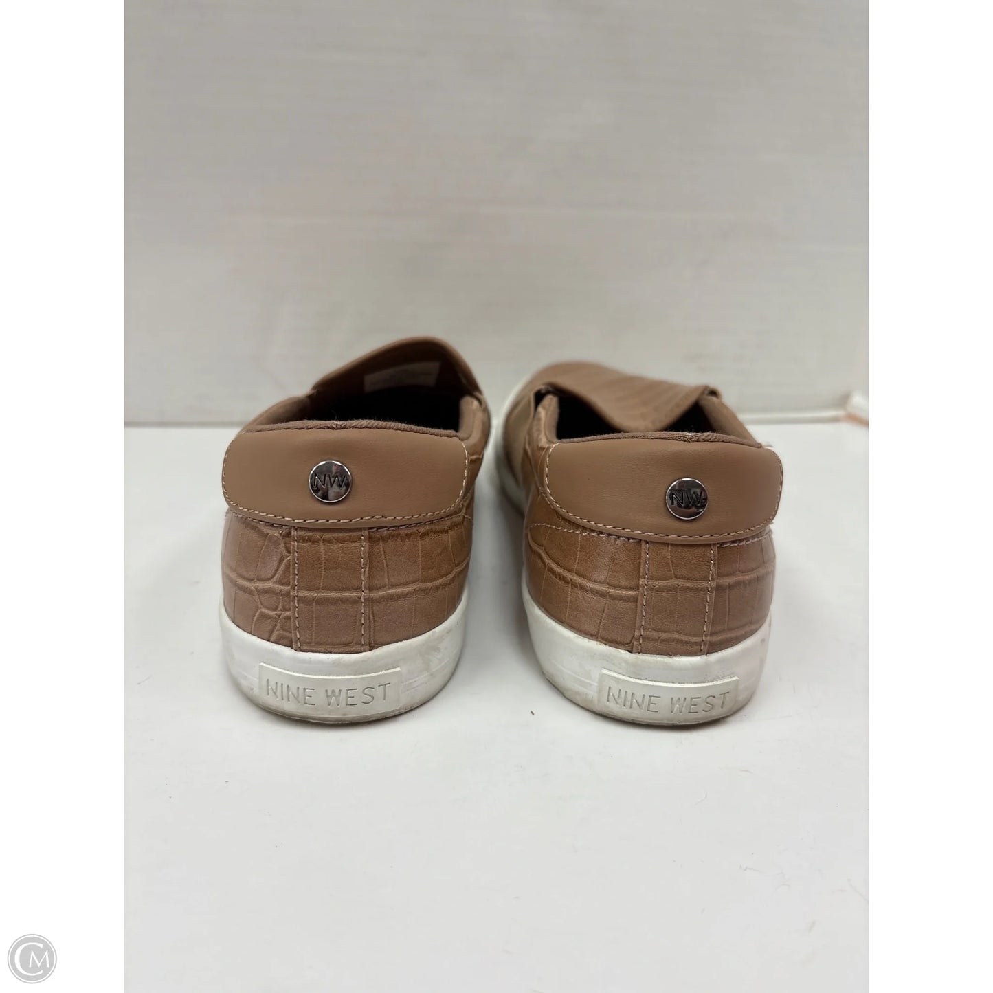 Shoes Sneakers By Nine West In Brown, Size: 9.5