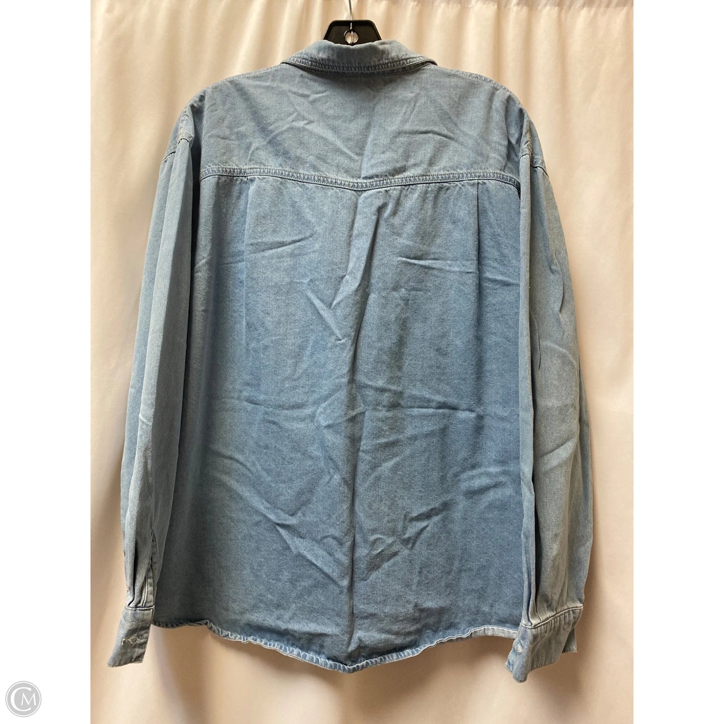 Top Long Sleeve By Clothes Mentor In Blue, Size: L
