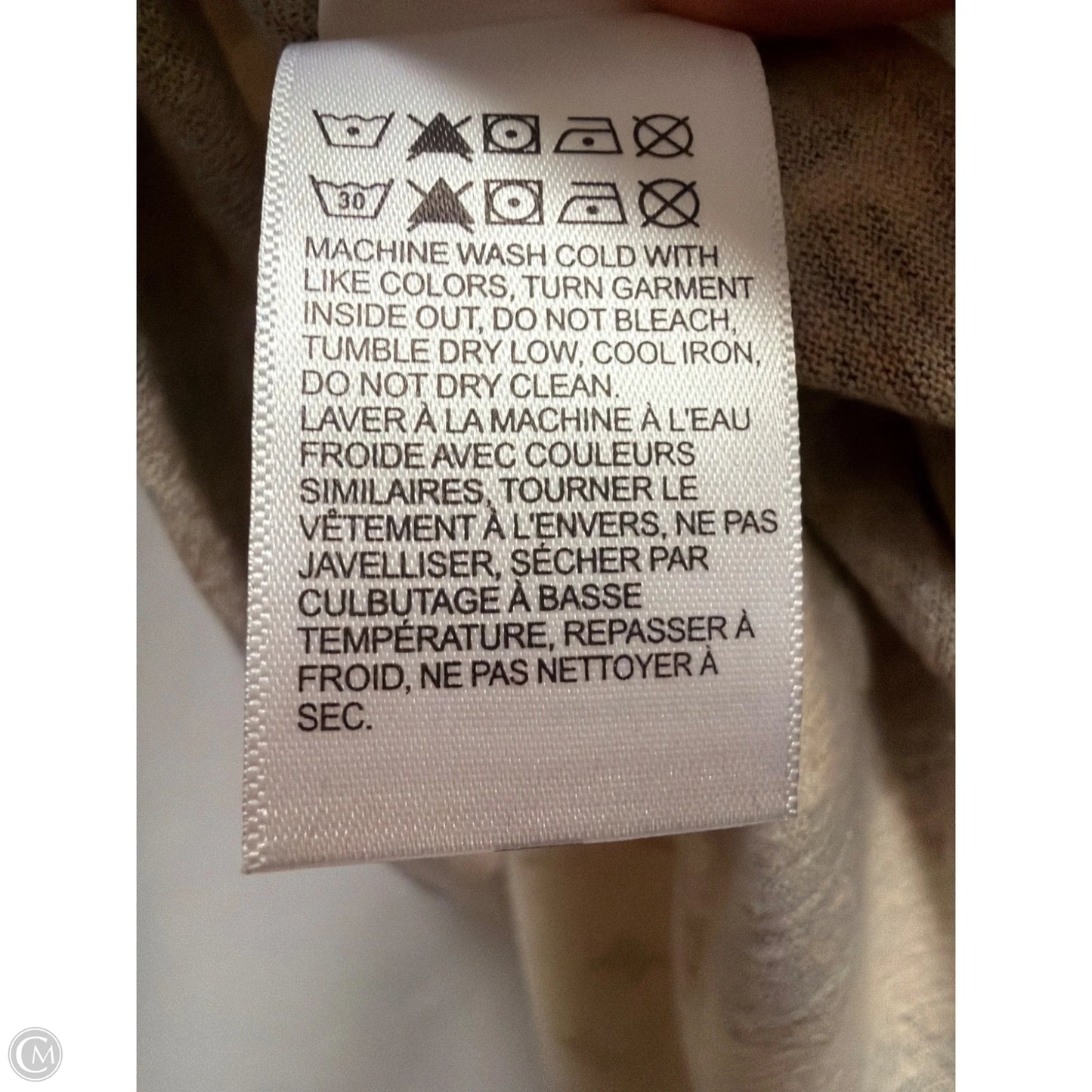 Top Long Sleeve By Lucky Brand In Tan, Size: M