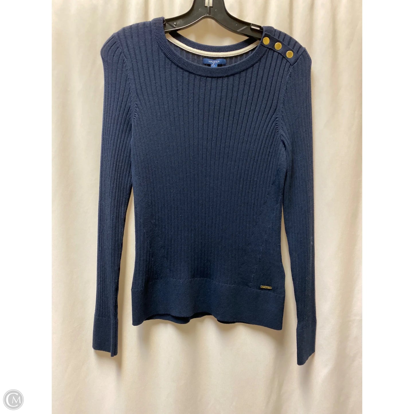 Sweater By Nautica In Navy, Size: S