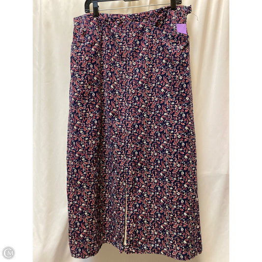 Skirt Maxi By Bobbie Brooks In Blue, Size: Xl
