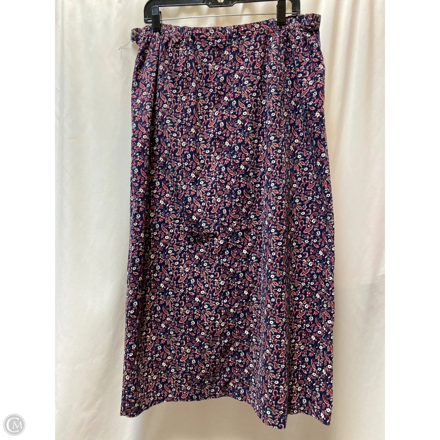 Skirt Maxi By Bobbie Brooks In Blue, Size: Xl