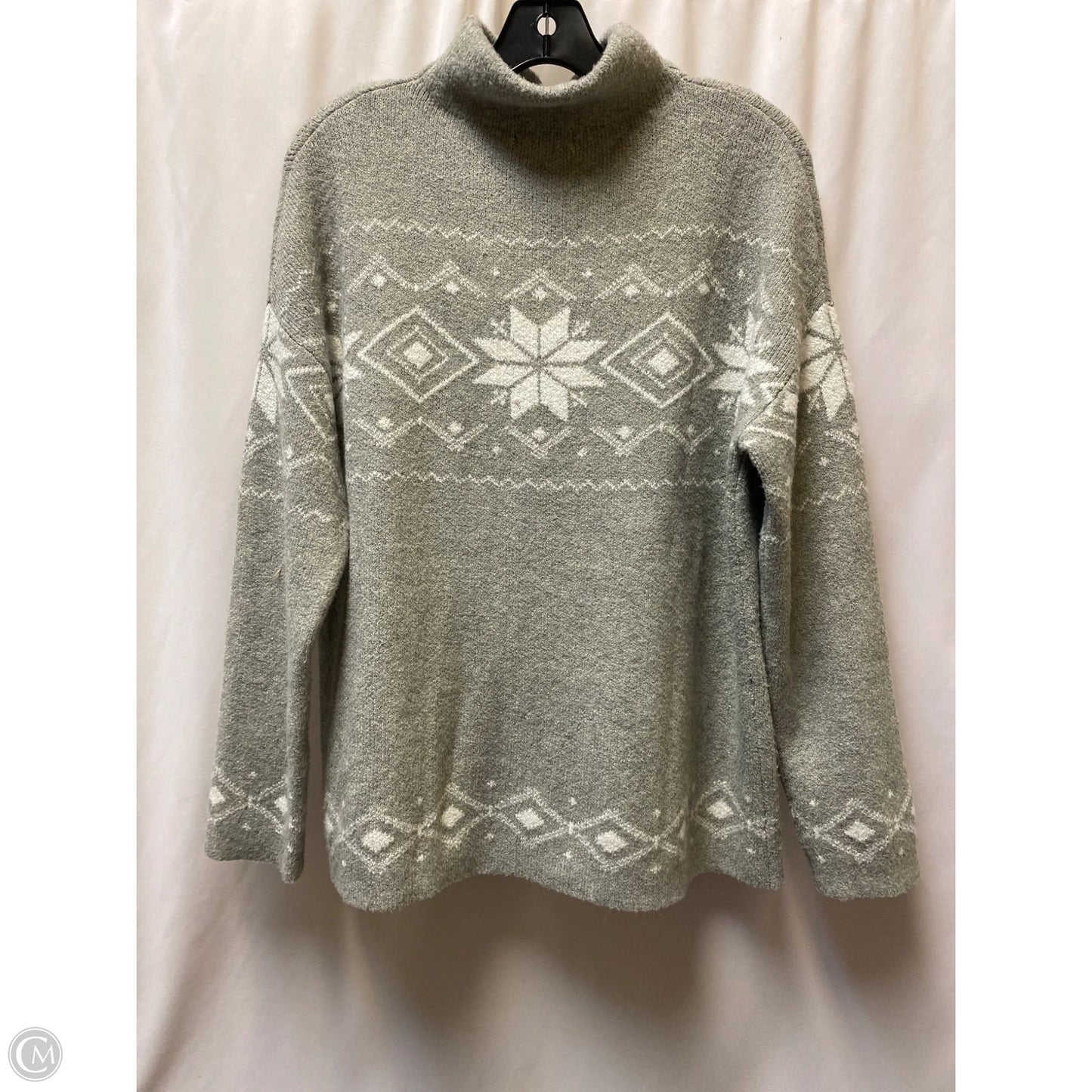 Sweater By Christian Siriano In Grey, Size: L
