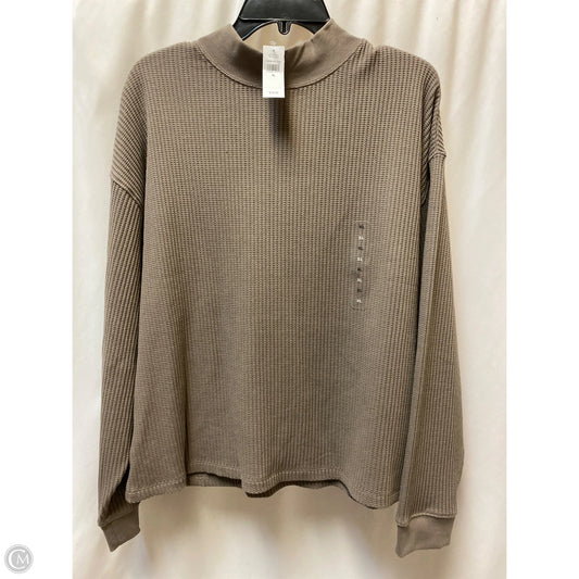 Top Long Sleeve By Gap In Taupe, Size: Xl