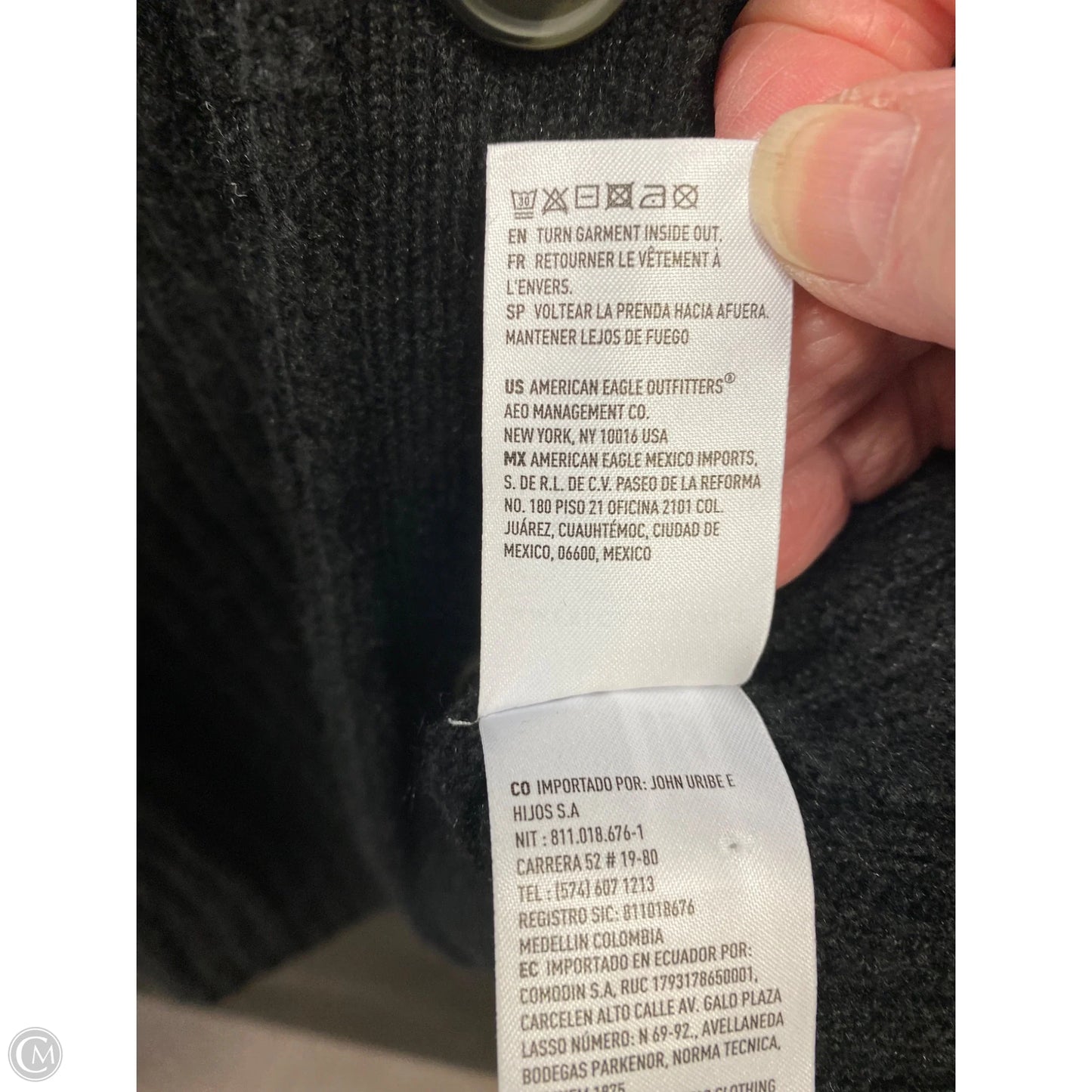 Cardigan By American Eagle In Black, Size: M