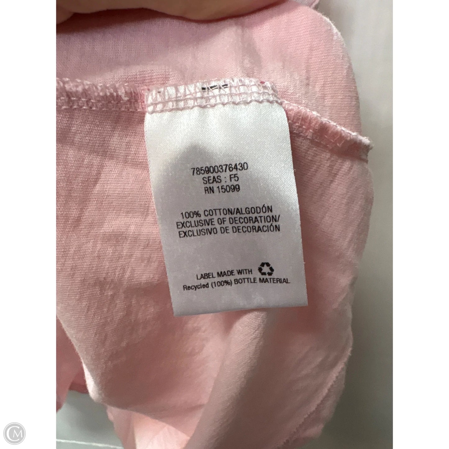 Top Sleeveless By Everlast In Pink, Size: M