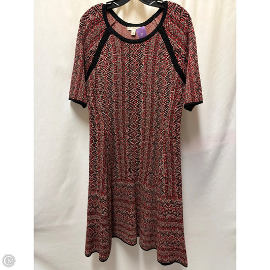 Dress Sweater By Cb Studio In Red, Size: Xl