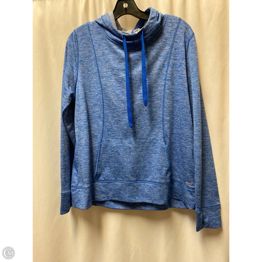 Athletic Top Long Sleeve Hoodie By Avia In Blue, Size: Xl