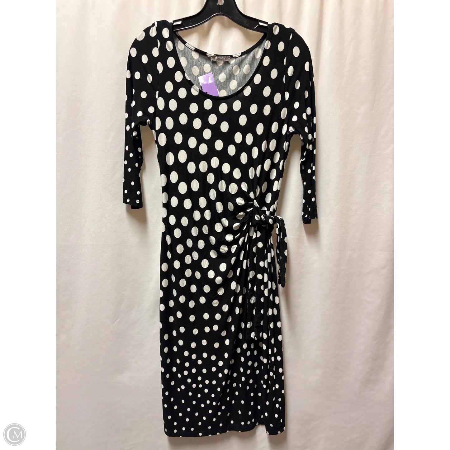 Dress Casual Midi By Clothes Mentor In Black & White, Size: Xs