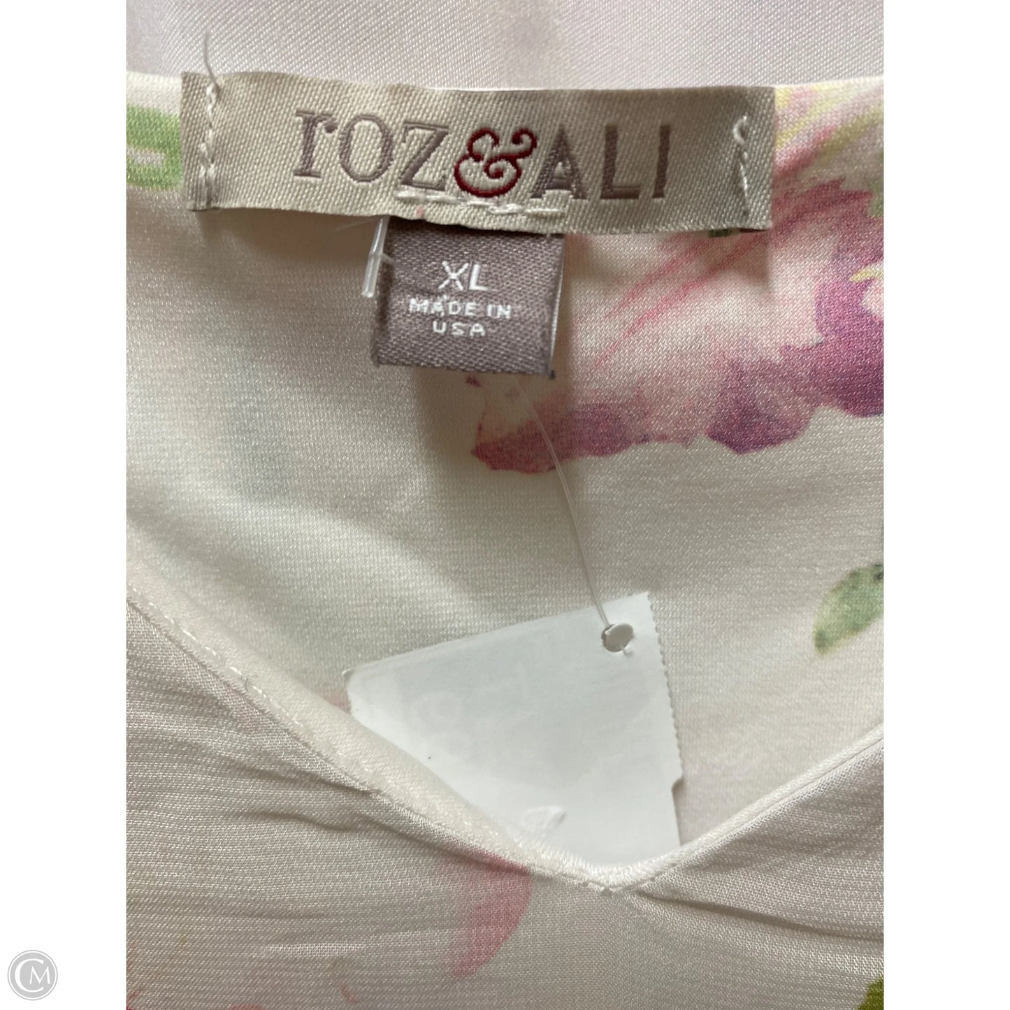 Top Sleeveless By Roz And Ali In White, Size: Xl
