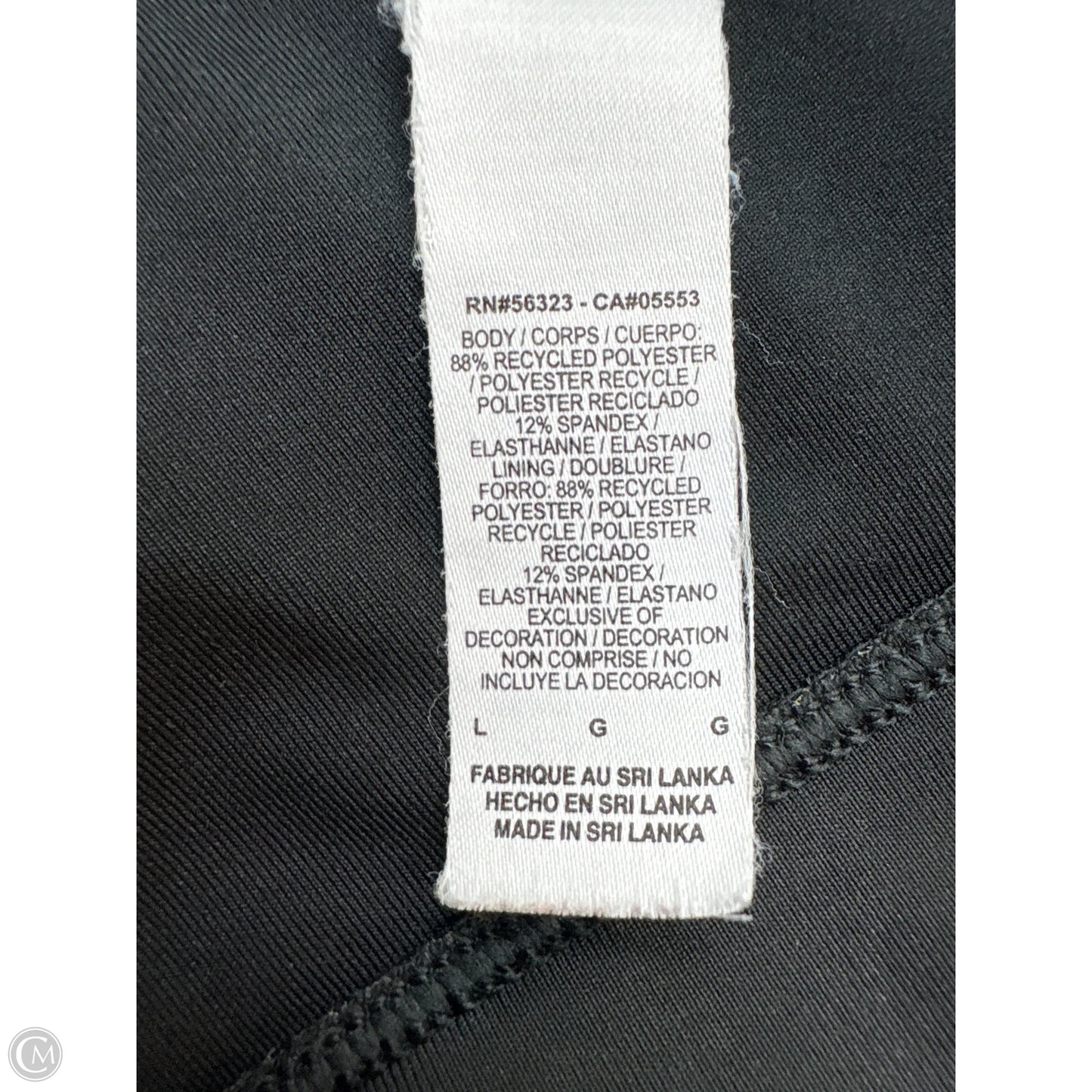 Athletic Bra By Nike In Black, Size: L