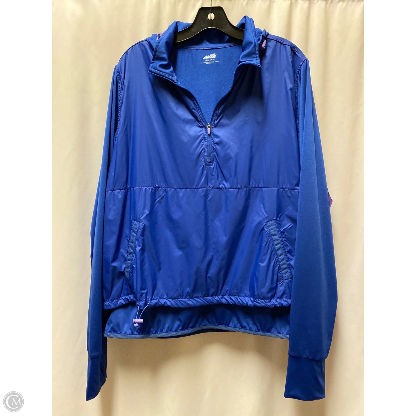 Jacket Windbreaker By Avia In Blue, Size: Xl