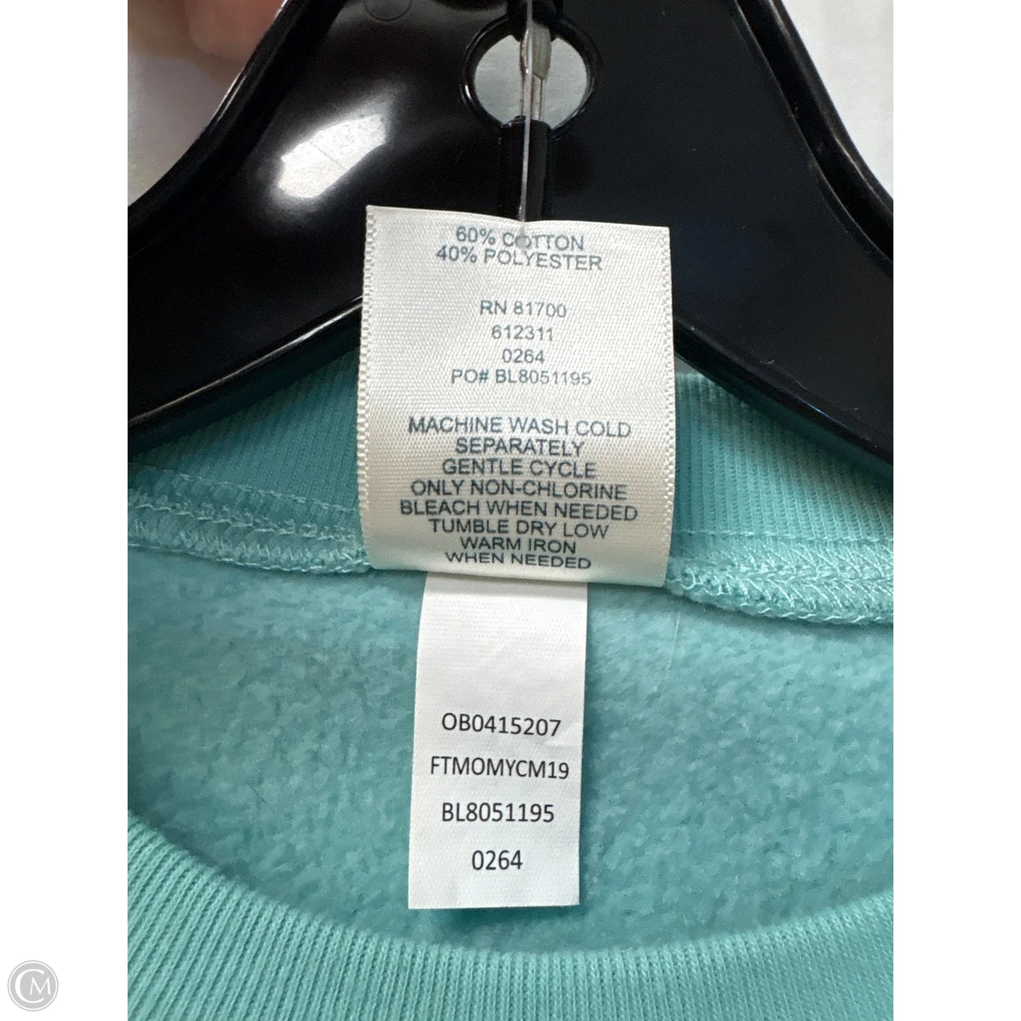 Sweatshirt Crewneck By Blair In Green, Size: M