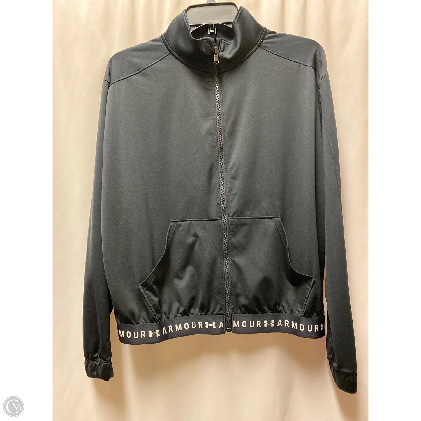Athletic Jacket By Under Armour In Black, Size: M