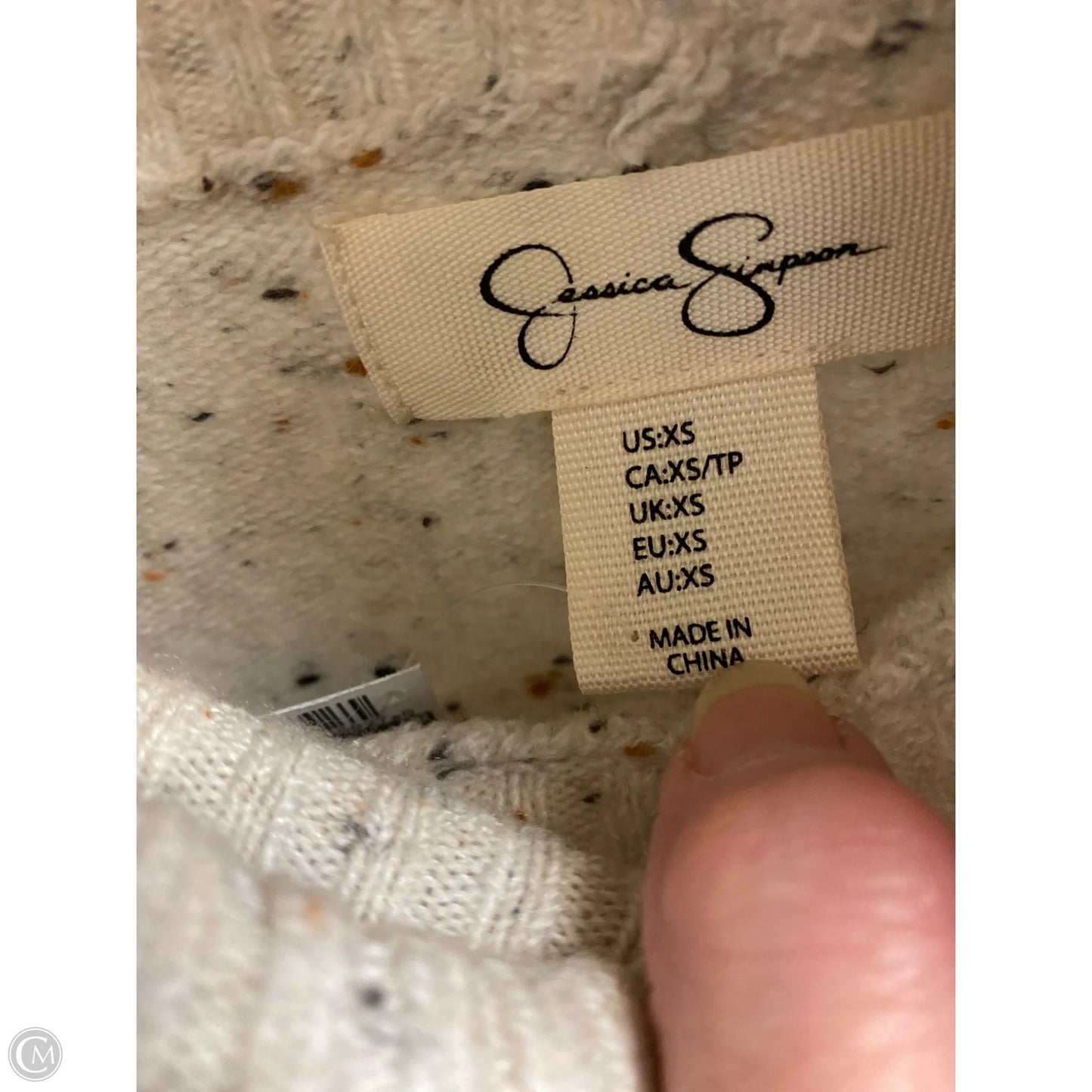 Sweater By Jessica Simpson In Cream, Size: Xs