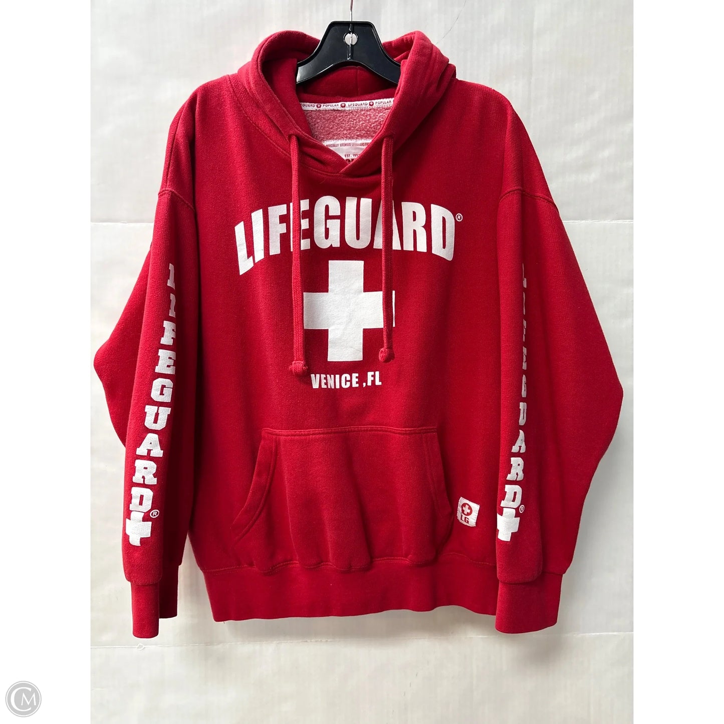 Sweatshirt Hoodie By Clothes Mentor In Red, Size: M