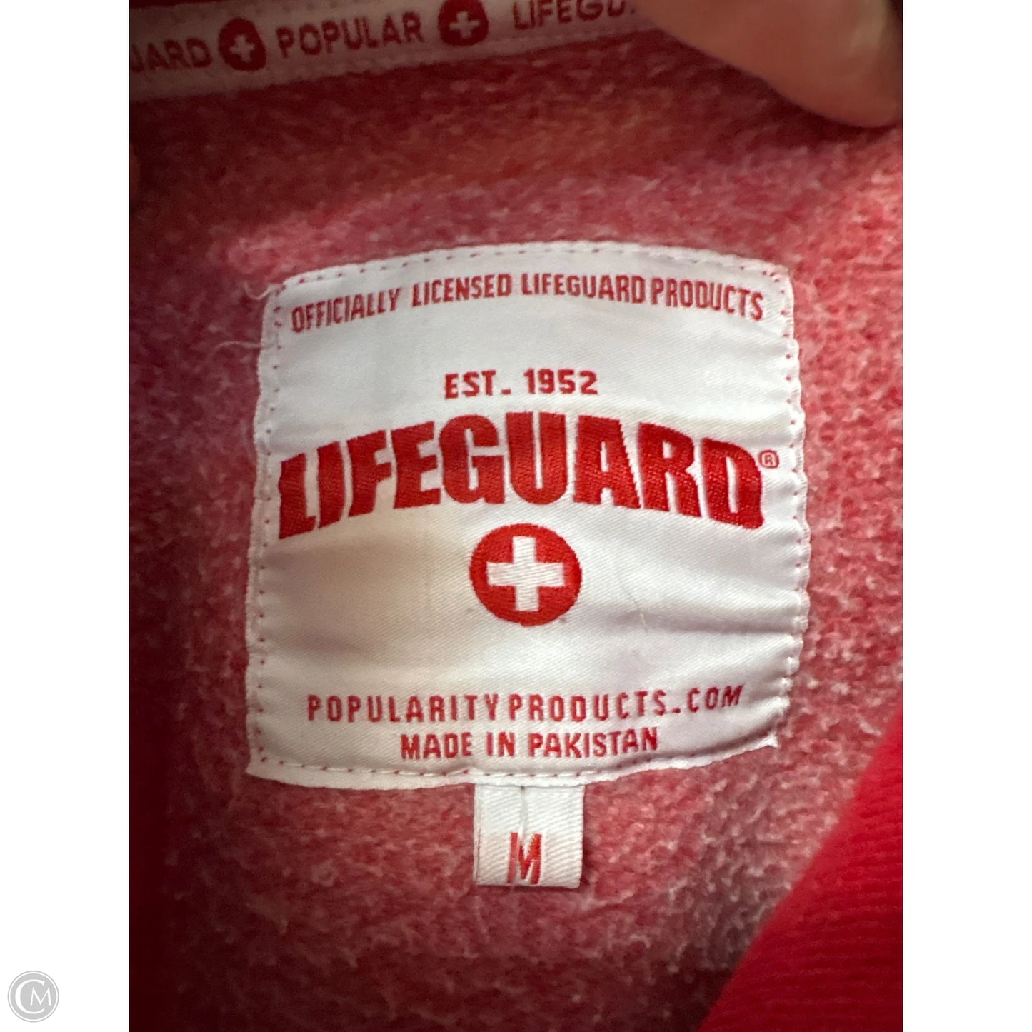 Sweatshirt Hoodie By Clothes Mentor In Red, Size: M